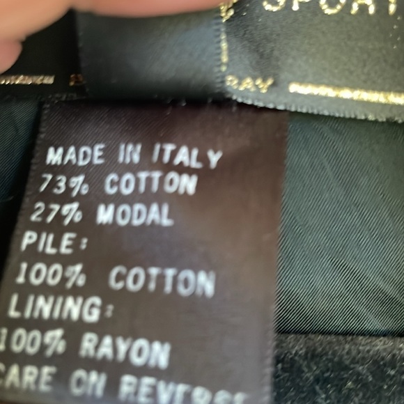 St. John Sport Paisley Velvet Quilted Zipper Jacket - Picture 10 of 14